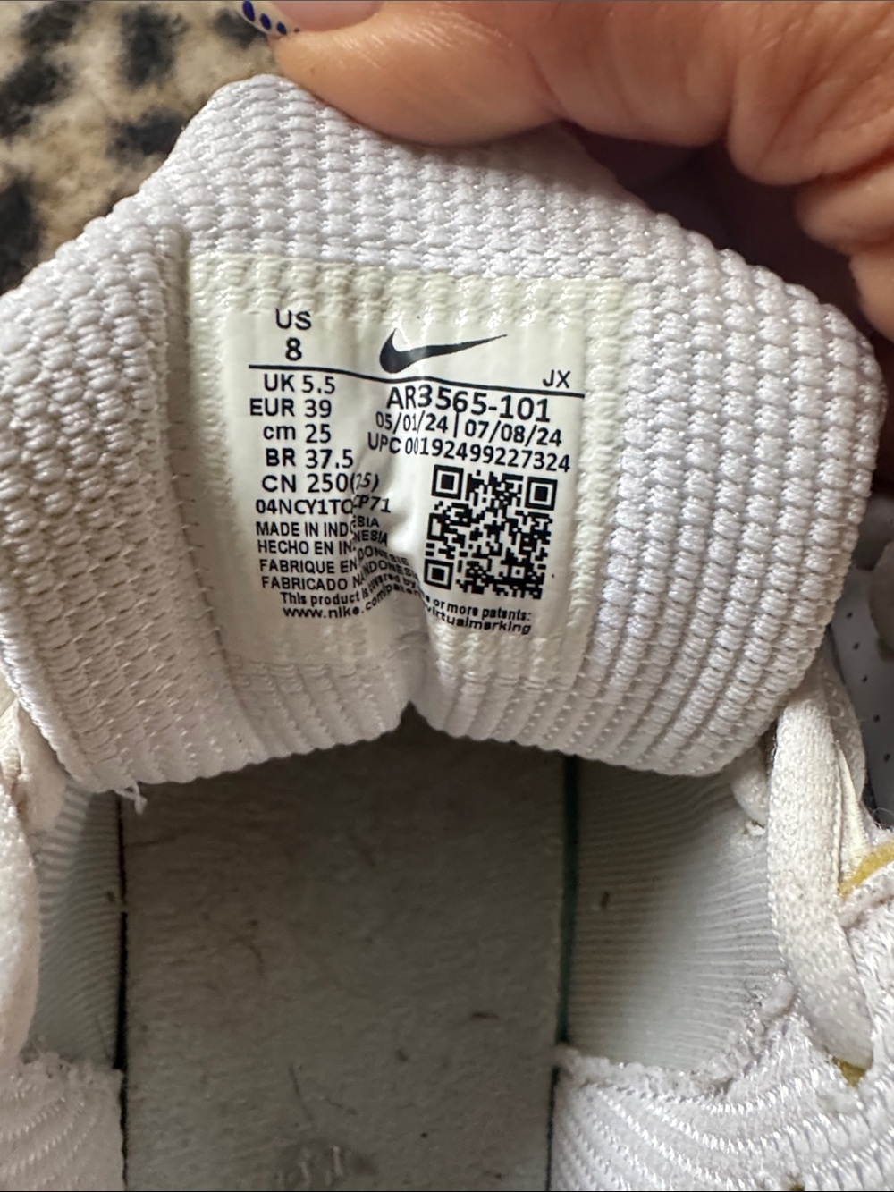 Nike White & Silver Athletic Shox Sneakers - Picture 5 of 5